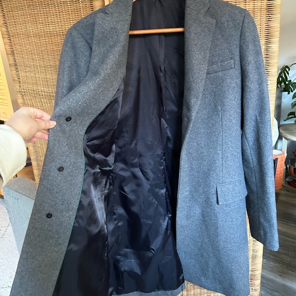 Matinique dark grey wool-blend men’s coat - Picture 11 of 14